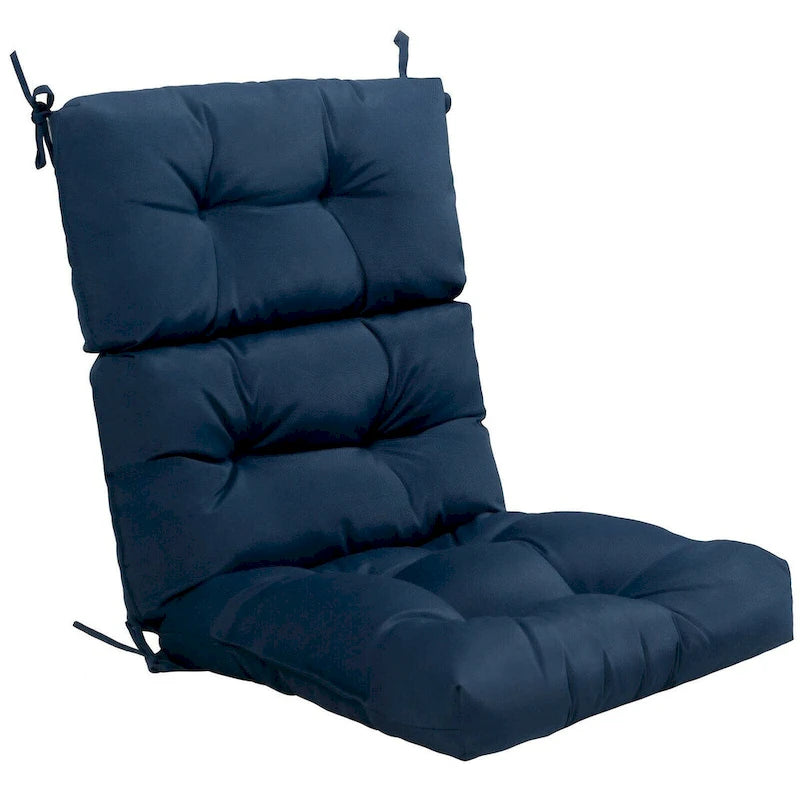 22 x 44 Tufted Outdoor Patio Chair Seating Pad - 44 (L) x 22 (W) x 5 (H)