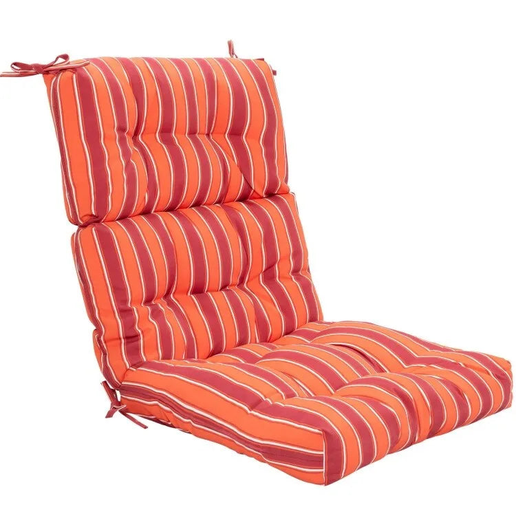 Cuscino per sedia da giardino trapuntato 22 x 44 - 44 (L) x 22 (P) x 5 (A)