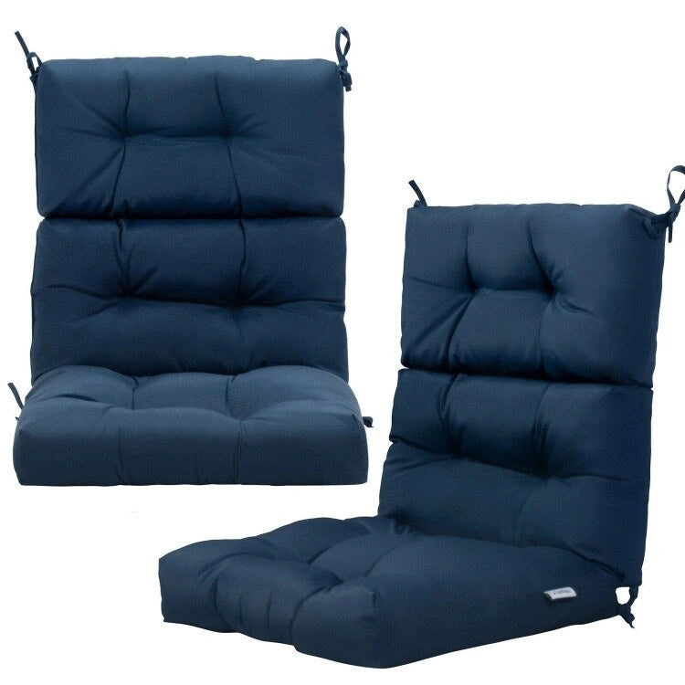 Cuscino per sedia da giardino trapuntato 22 x 44 - 44 (L) x 22 (P) x 5 (A)