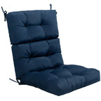 Cuscino per sedia da giardino trapuntato 22 x 44 - 44 (L) x 22 (P) x 5 (A)