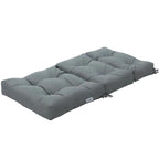 Cuscino per sedia da giardino trapuntato 22 x 44 - 44 (L) x 22 (P) x 5 (A)