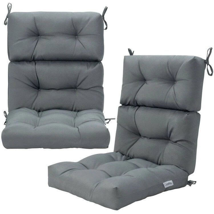 Cuscino per sedia da giardino trapuntato 22 x 44 - 44 (L) x 22 (P) x 5 (A)