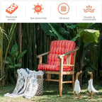 Cuscino per sedia da giardino trapuntato 22 x 44 - 44 (L) x 22 (P) x 5 (A)