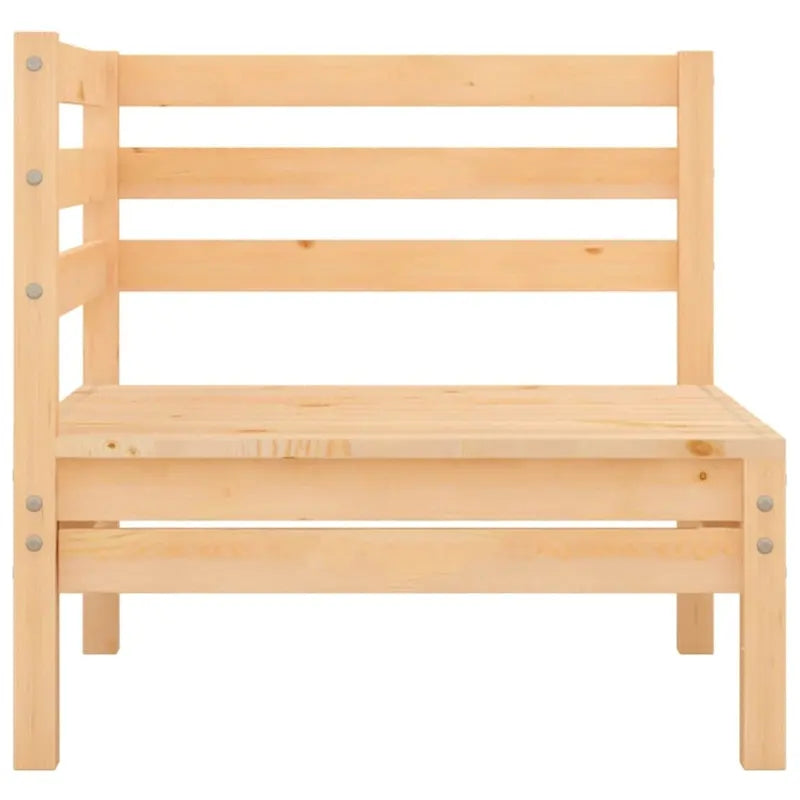 vidaXL Salotto da Giardino 3 pz Set Divano Sezionale da Esterno in Legno Massello di Pino