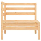 vidaXL Salotto da Giardino 3 pz Set Divano Sezionale da Esterno in Legno Massello di Pino