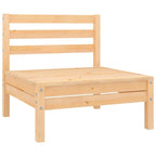 vidaXL Salotto da Giardino 3 pz Set Divano Sezionale da Esterno in Legno Massello di Pino