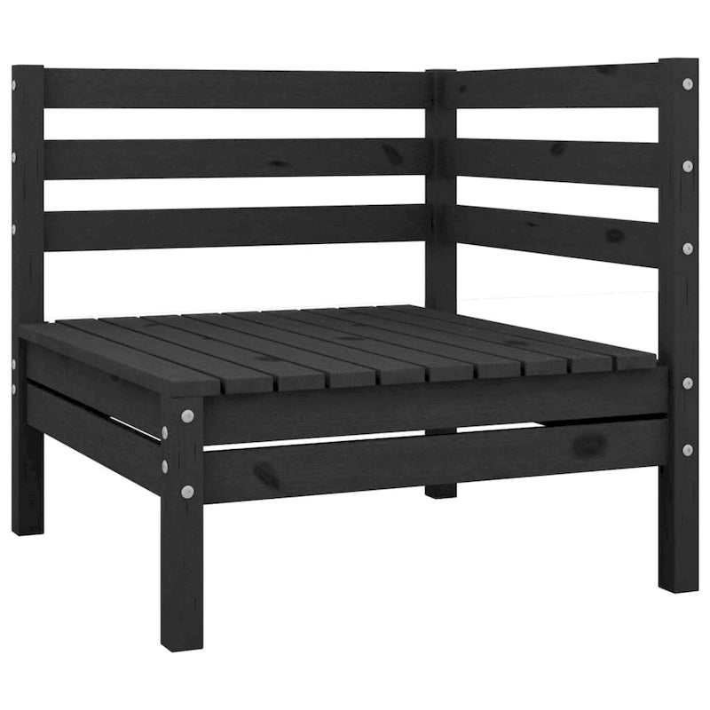 vidaXL Salotto da Giardino 3 pz Set Divano Sezionale da Esterno in Legno Massello di Pino