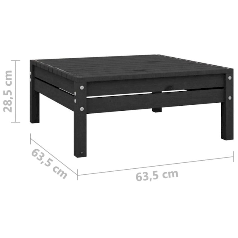 vidaXL Salotto da Giardino 3 pz Set Divano Sezionale da Esterno in Legno Massello di Pino