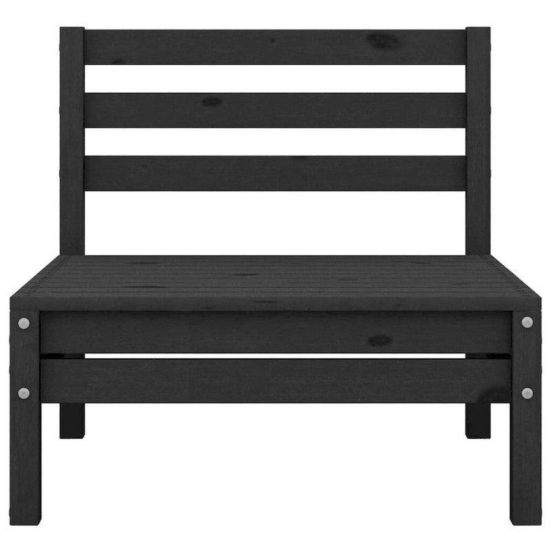 vidaXL Salotto da Giardino 3 pz Set Divano Sezionale da Esterno in Legno Massello di Pino