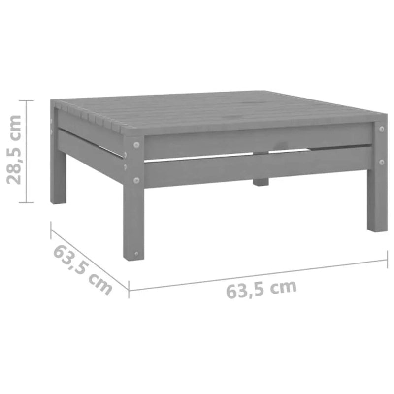 vidaXL Salotto da Giardino 3 pz Set Divano Sezionale da Esterno in Legno Massello di Pino