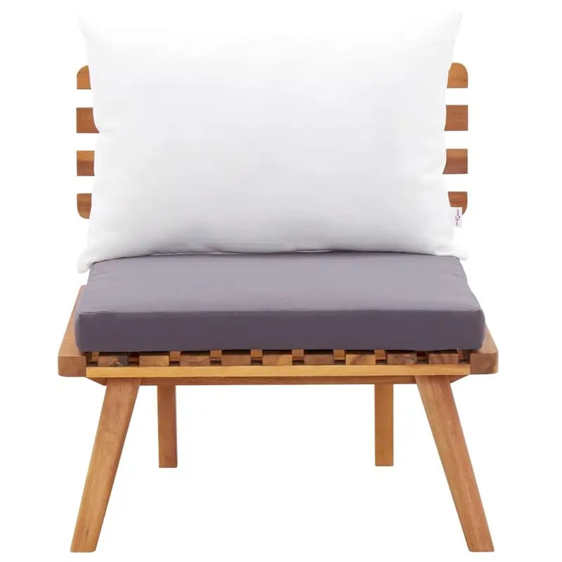 vidaXL Set Divani da Giardino Set Divano da Esterno Tavolino Legno Massello di Acacia - 23.6 x 25.6 x 25.6