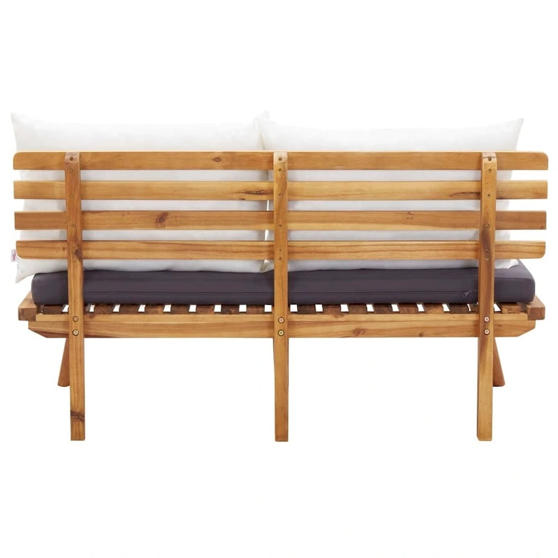 vidaXL Set Divani da Giardino Set Divano da Esterno Tavolino Legno Massello di Acacia - 23.6 x 25.6 x 25.6