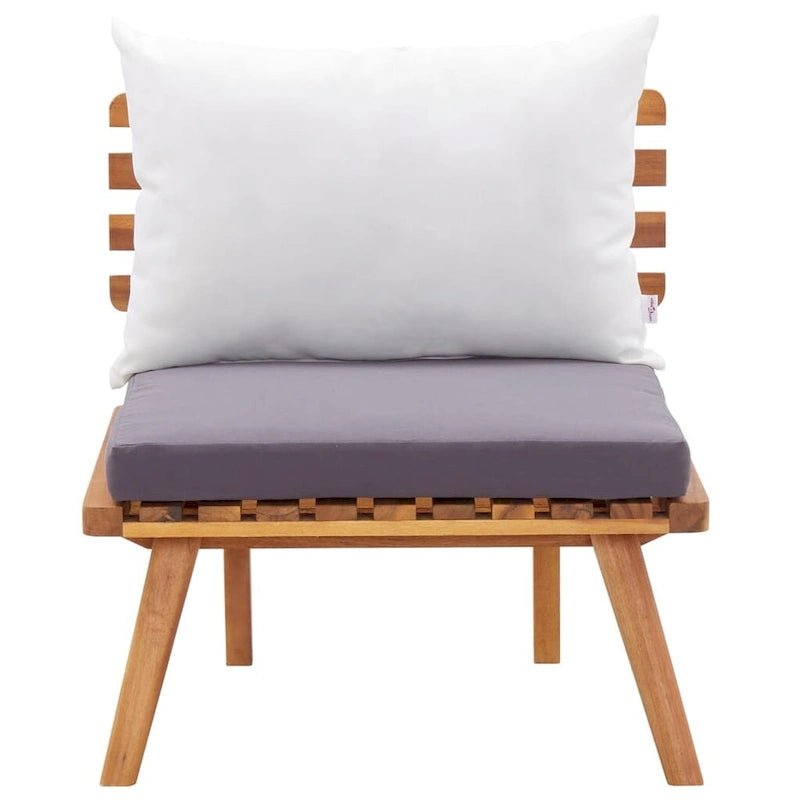 vidaXL Set Divani da Giardino Set Divano da Esterno Tavolino Legno Massello di Acacia - 23.6 x 25.6 x 25.6