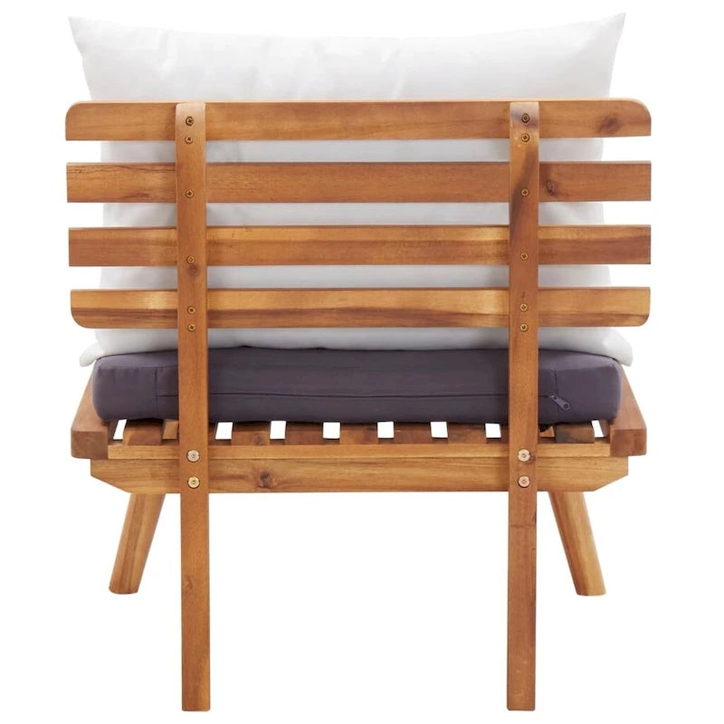 vidaXL Set Divani da Giardino Set Divano da Esterno Tavolino Legno Massello di Acacia - 23.6 x 25.6 x 25.6