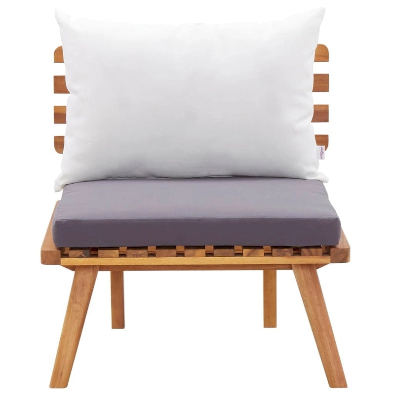 vidaXL Set Divani da Giardino Set Divano da Esterno Tavolino Legno Massello di Acacia - 23.6 x 25.6 x 25.6