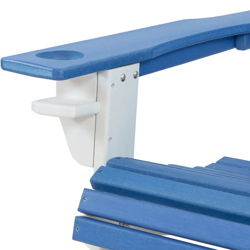 Sedia Adirondack da Esterni Sunnydaze per Tutte le Stagioni con Portabibite