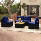 Ensemble de meubles de jardin modernes 5 pièces pour cour et bord de piscine - 27 x 25 x 25,5 (L x l x H)