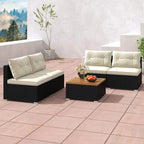 Ensemble de meubles de jardin modernes 5 pièces pour cour et bord de piscine - 27 x 25 x 25,5 (L x l x H)