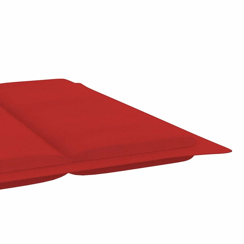 vidaXL Lettino da giardino con cuscino in legno massello di acacia - 72,4 x 21,7 x 25,2