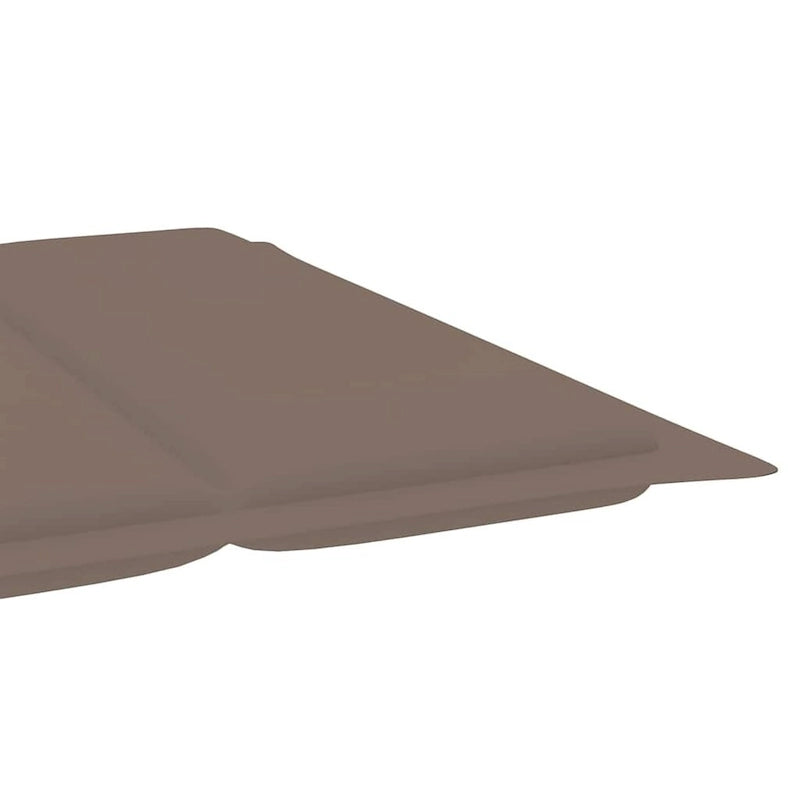vidaXL Lettino da giardino con cuscino in legno massello di acacia - 72,4 x 21,7 x 25,2