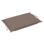 vidaXL Lettino da giardino con cuscino in legno massello di acacia - 72,4 x 21,7 x 25,2