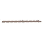 vidaXL Lettino da giardino con cuscino in legno massello di acacia - 72,4 x 21,7 x 25,2