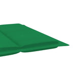 vidaXL Lettino da giardino con cuscino in legno massello di acacia - 72,4 x 21,7 x 25,2