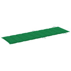 vidaXL Lettino da giardino con cuscino in legno massello di acacia - 72,4 x 21,7 x 25,2