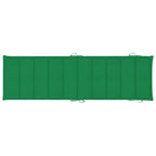 vidaXL Lettino da giardino con cuscino in legno massello di acacia - 72,4 x 21,7 x 25,2