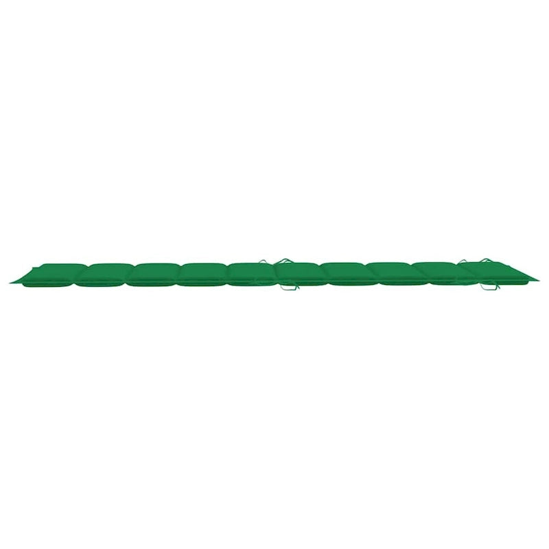 vidaXL Lettino da giardino con cuscino in legno massello di acacia - 72,4 x 21,7 x 25,2