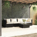 vidaXL Divano Sezionale da Giardino Divanetto Divano Angolare Poltrona da Esterno in Polyrattan