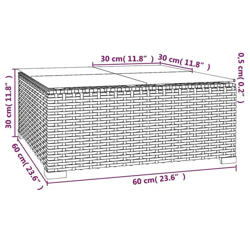 vidaXL Divano Sezionale da Giardino Divanetto Divano Angolare Poltrona da Esterno in Polyrattan