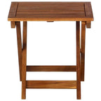 vidaXL Lettini prendisole 2 pz con tavolo e cuscini in legno massello di acacia - 72.4 x 21.7 x 25.2