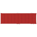 vidaXL Lettini prendisole 2 pz con tavolo e cuscini in legno massello di acacia - 72.4 x 21.7 x 25.2