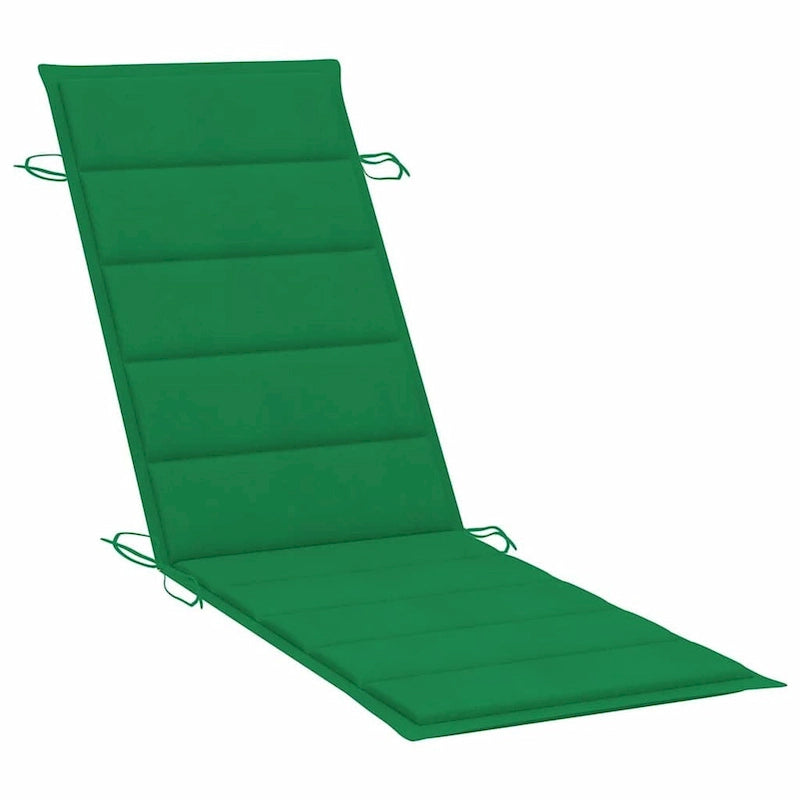 vidaXL Lettini prendisole 2 pz con tavolo e cuscini in legno massello di acacia - 72.4 x 21.7 x 25.2