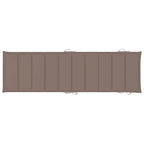vidaXL Lettini prendisole 2 pz con tavolo e cuscini in legno massello di acacia - 72.4 x 21.7 x 25.2