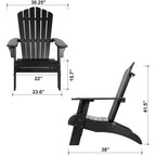 Sedia Adirondack in polistirene
