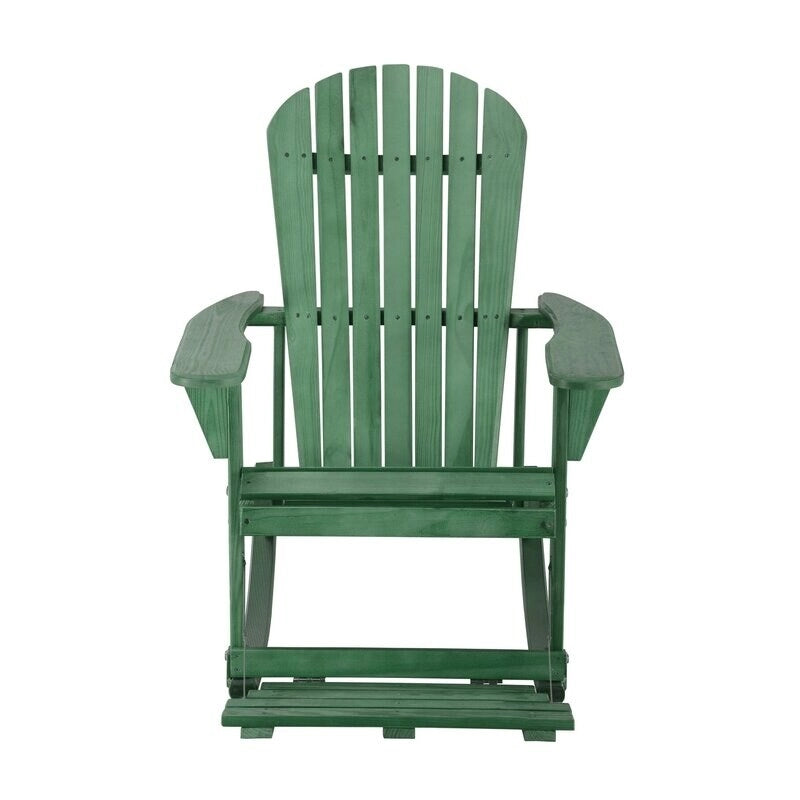 Sedia a dondolo Adirondack della collezione Zero Gravity con poggiapiedi integrato (confezione da 2)