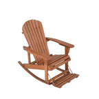 Sedia a dondolo Adirondack della collezione Zero Gravity con poggiapiedi integrato (confezione da 2)