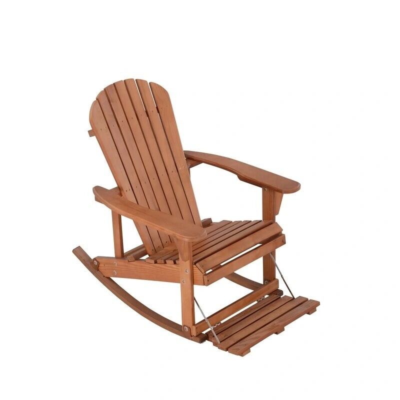 Sedia a dondolo Adirondack della collezione Zero Gravity con poggiapiedi integrato (confezione da 2)