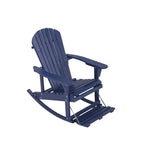 Sedia a dondolo Adirondack della collezione Zero Gravity con poggiapiedi integrato (confezione da 2)