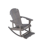 Sedia a dondolo Adirondack della collezione Zero Gravity con poggiapiedi integrato (confezione da 2)