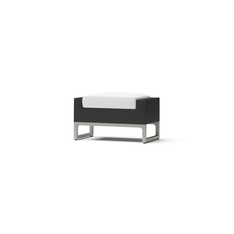 Set da 8 pezzi da esterno con divanetti Milo Espresso Sunbrella ad azione meccanica