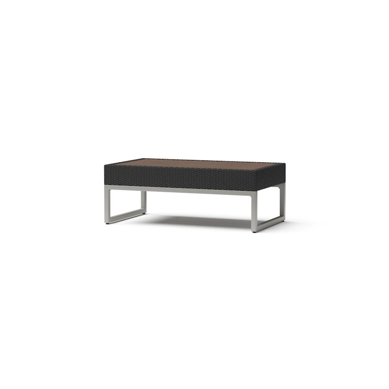 Set da 8 pezzi da esterno con divanetti Milo Espresso Sunbrella ad azione meccanica
