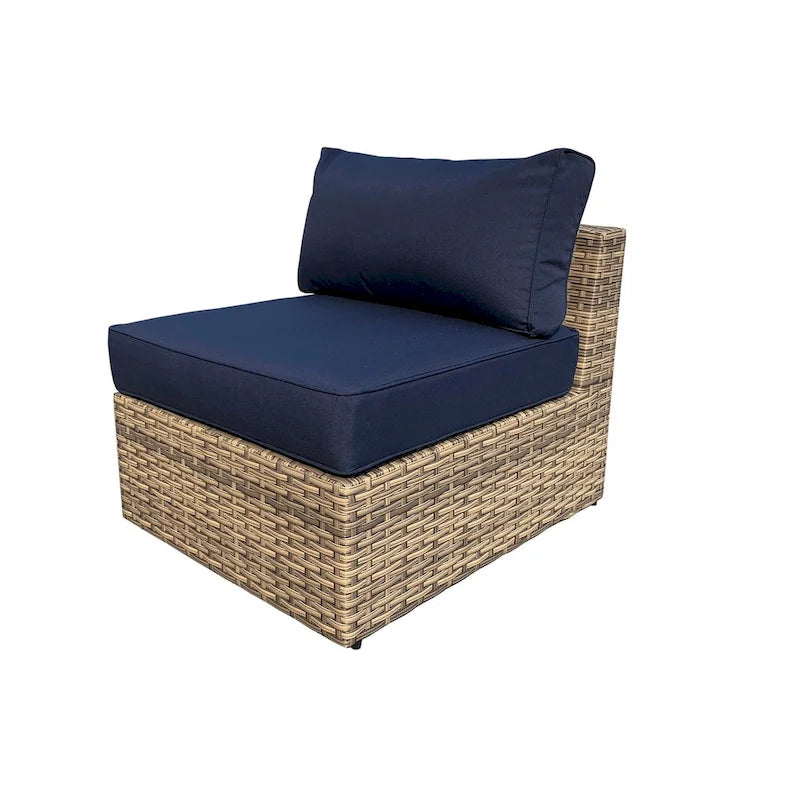 Set da Salotto Ventura in Rattan 11 Pezzi con Sedie Multiple