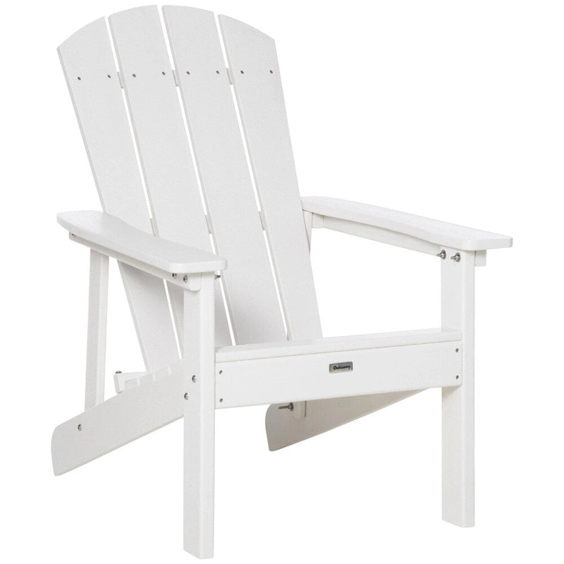 Sedia Adirondack, Sedia da Patio e Focolare in Finto Legno, HDPE Resistente alle Intemperie
