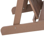 Sedia Adirondack, Sedia da Patio e Focolare in Finto Legno, HDPE Resistente alle Intemperie