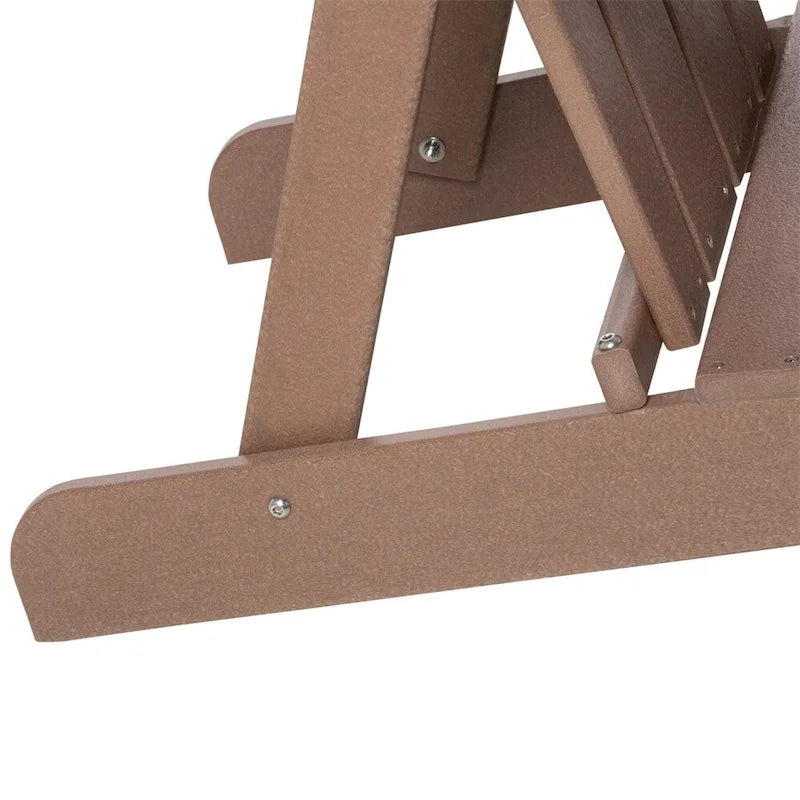 Sedia Adirondack, Sedia da Patio e Focolare in Finto Legno, HDPE Resistente alle Intemperie