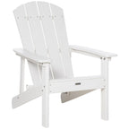 Sedia Adirondack, Sedia da Patio e Focolare in Finto Legno, HDPE Resistente alle Intemperie