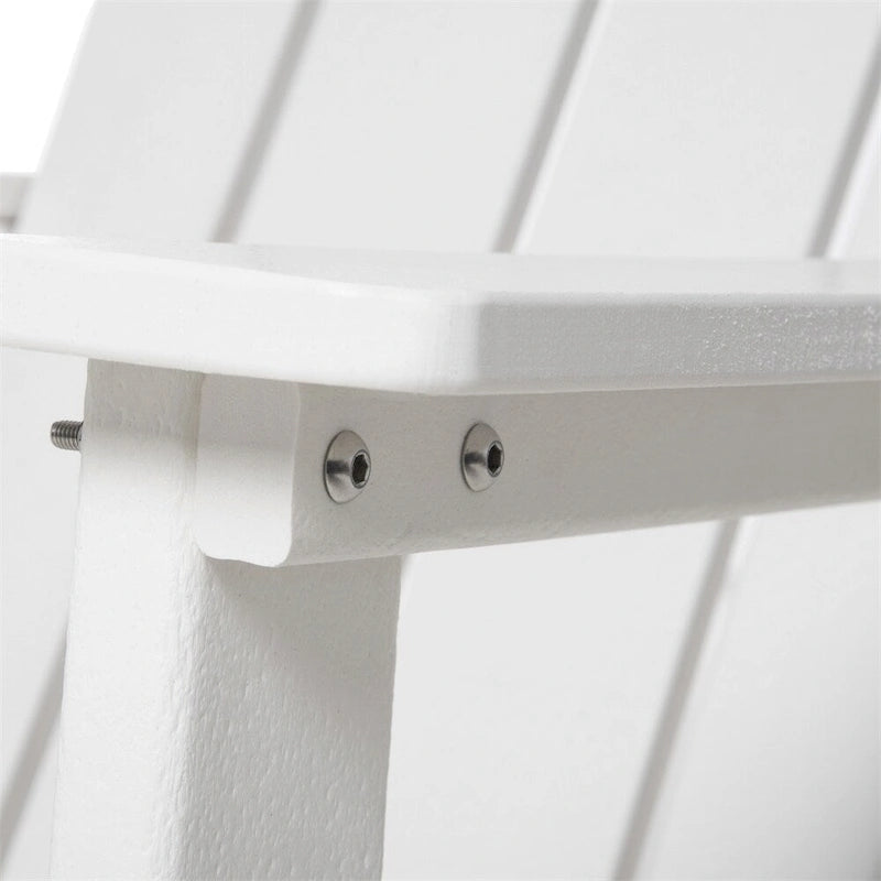 Sedia Adirondack, Sedia da Patio e Focolare in Finto Legno, HDPE Resistente alle Intemperie